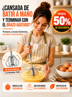 BATIDOR SEMIAUTOMATICO DE ACERO INOXIDABLE | MEZCLA MAS RÁPIDO, CON MENOS ESFUERZO Y SIN ELECTRICIDAD.